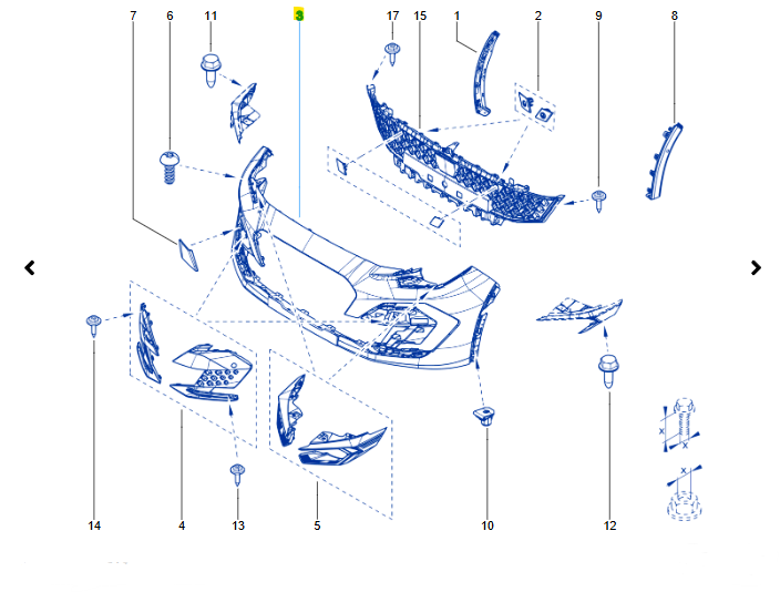 Renault Clio 6 Ön Tampon 62010C697S