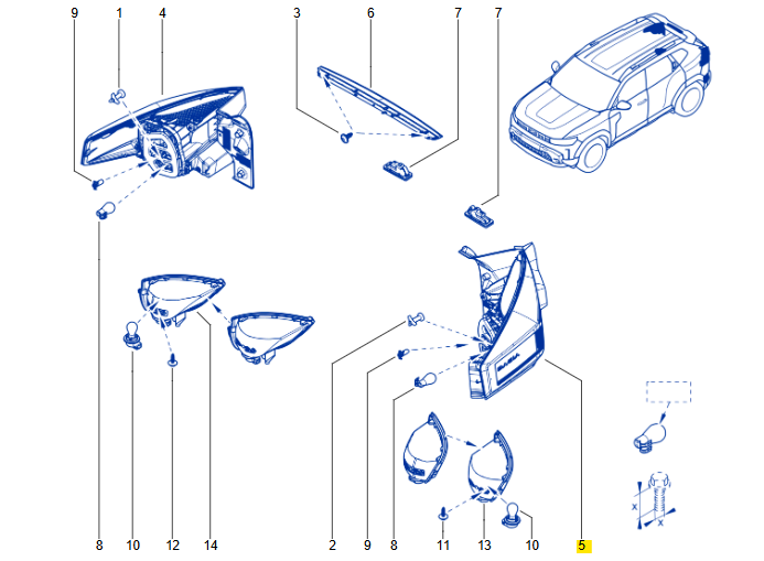 Renault Duster Sol Dış Stop 265557632R