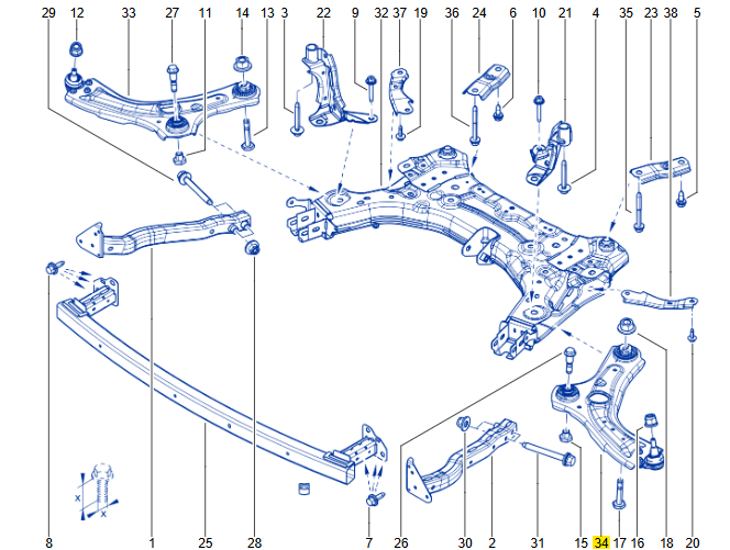 Renault Clio 6 Sol Salıncak 545031386R