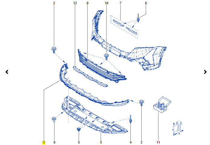Renault Austral 2025 Sonrası Ön Tampon Alt Parça Spoiler 620261616R