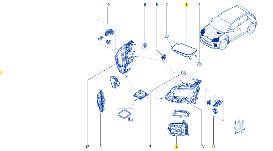 Renault 5 E-Tech Ön Kaput Sarj Göstergesi 250426552R