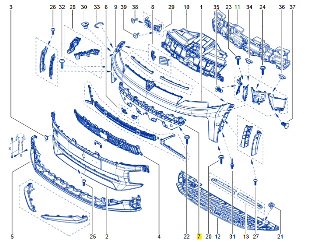 Renault 5 E-Tech Ön Tampon Orta Destek Braket 620320460R